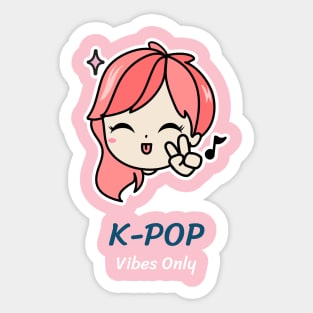 k-pop fan girl Sticker